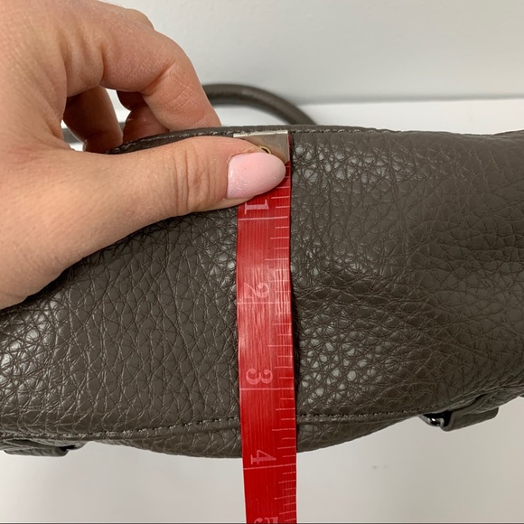 A\X Armani Exchange Gray faux leather satchel bag - Picture 6 of 11